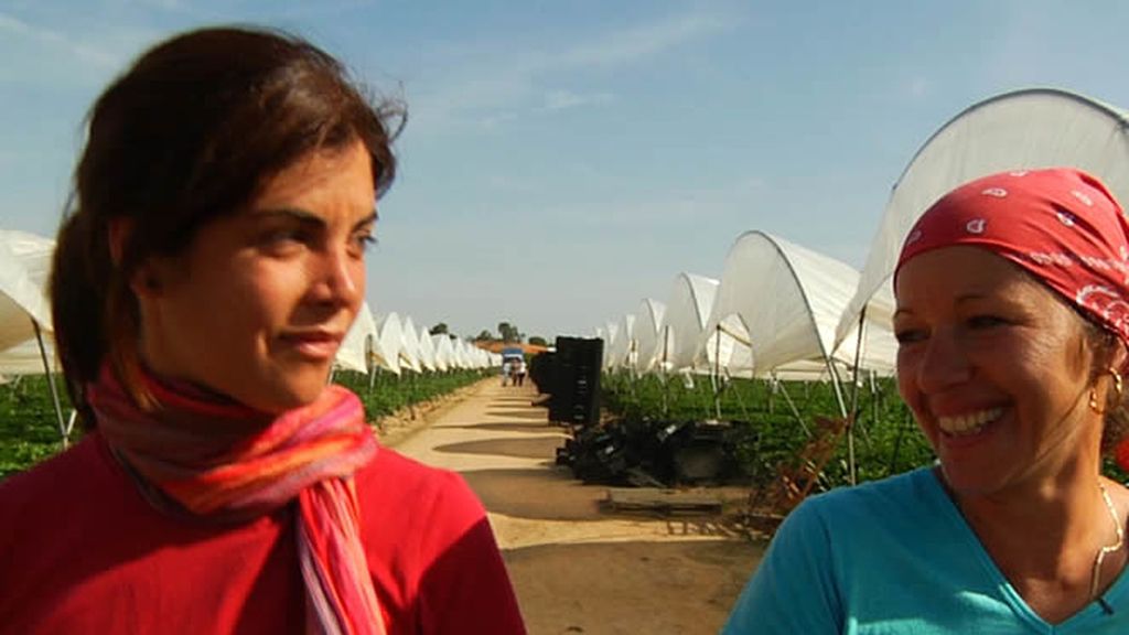 La periodista trabajó en la campaña de la fresa