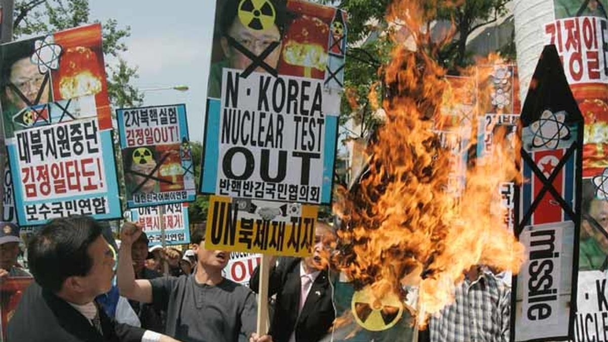 Protesta contra Pyongyang