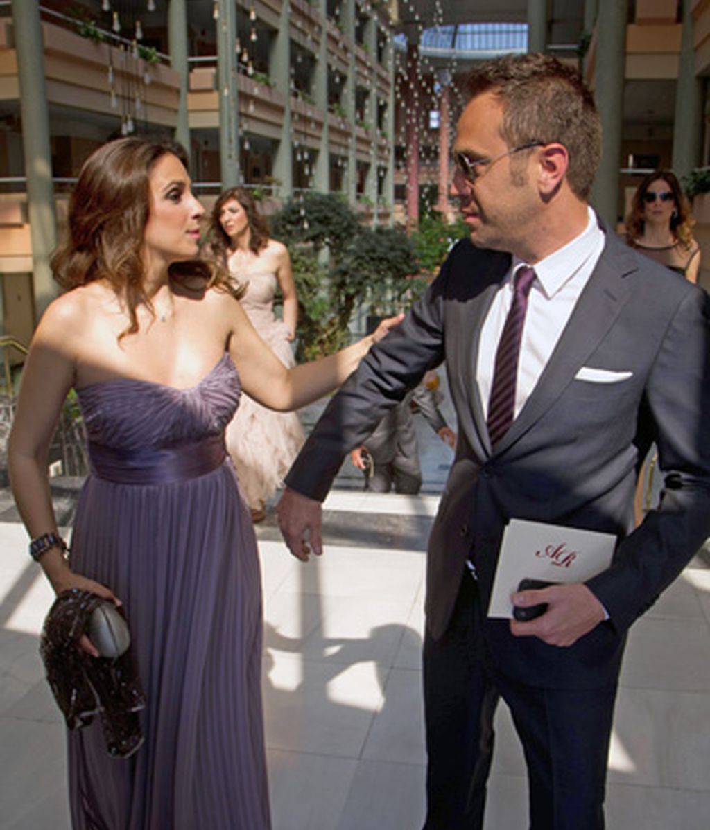 Pasarela de famosos en la boda de Chayo Mohedano