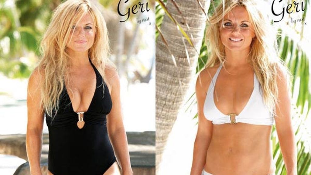 Geri Halliwell no sólo diseña, también posa