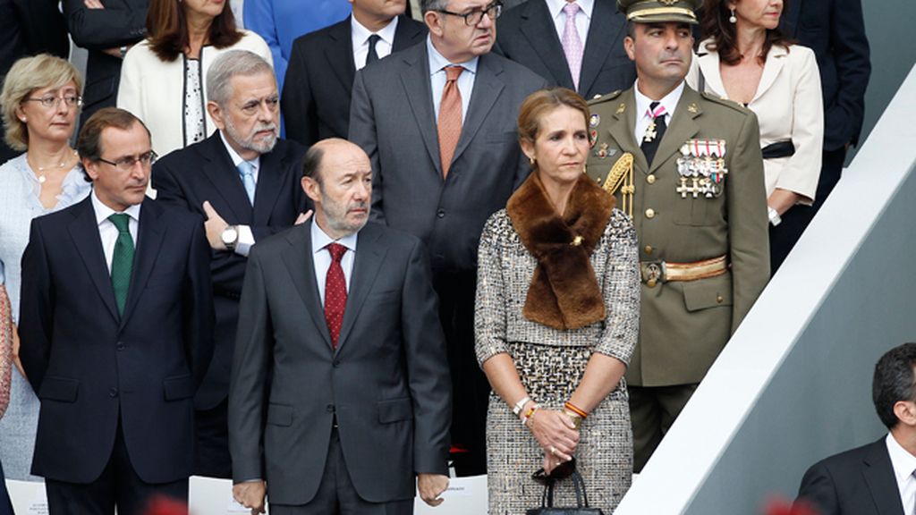 La Infanta Elena, junto a Alfredo Pérez Rubalcaba