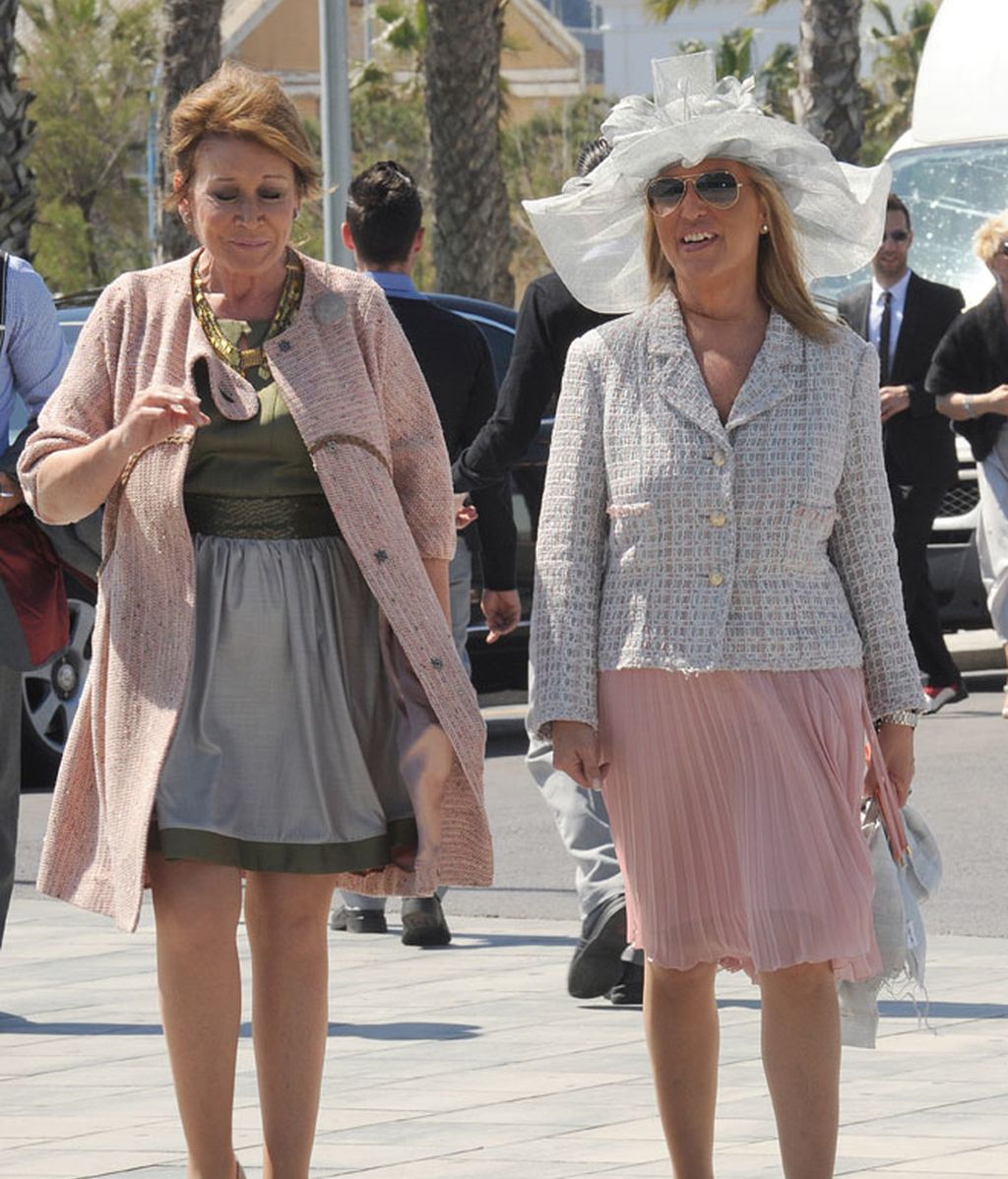 Belén Esteban y José Montilla, en la boda del creador de 'Sálvame'