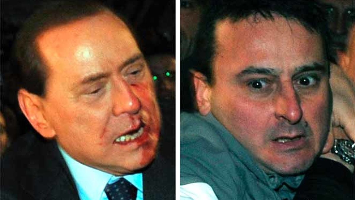Berlusconi, agredido