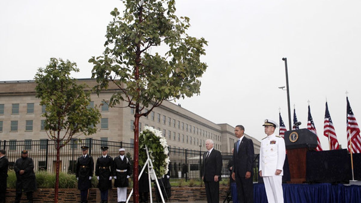 Obama durante un acto recordatorio del 11-S