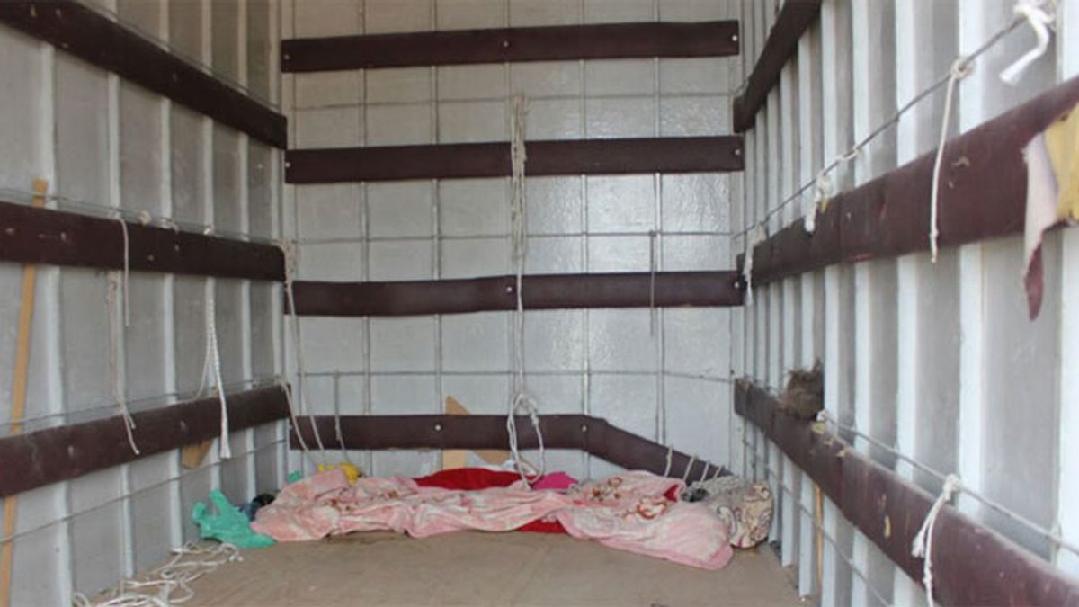 Rescatada una mujer retenida en el interior de un camión en Cartagena
