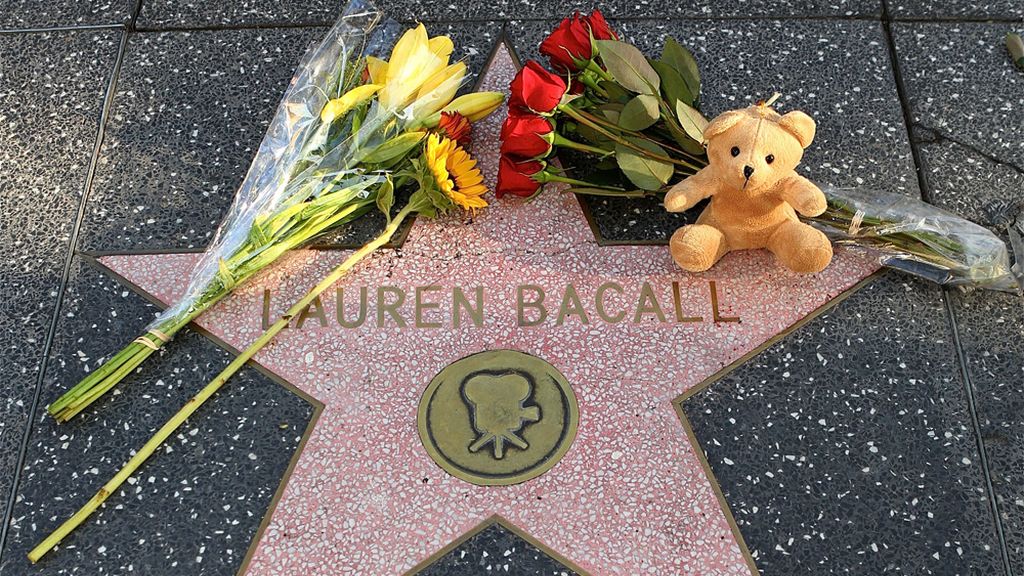 La estrella de al fama de Lauren Bacall