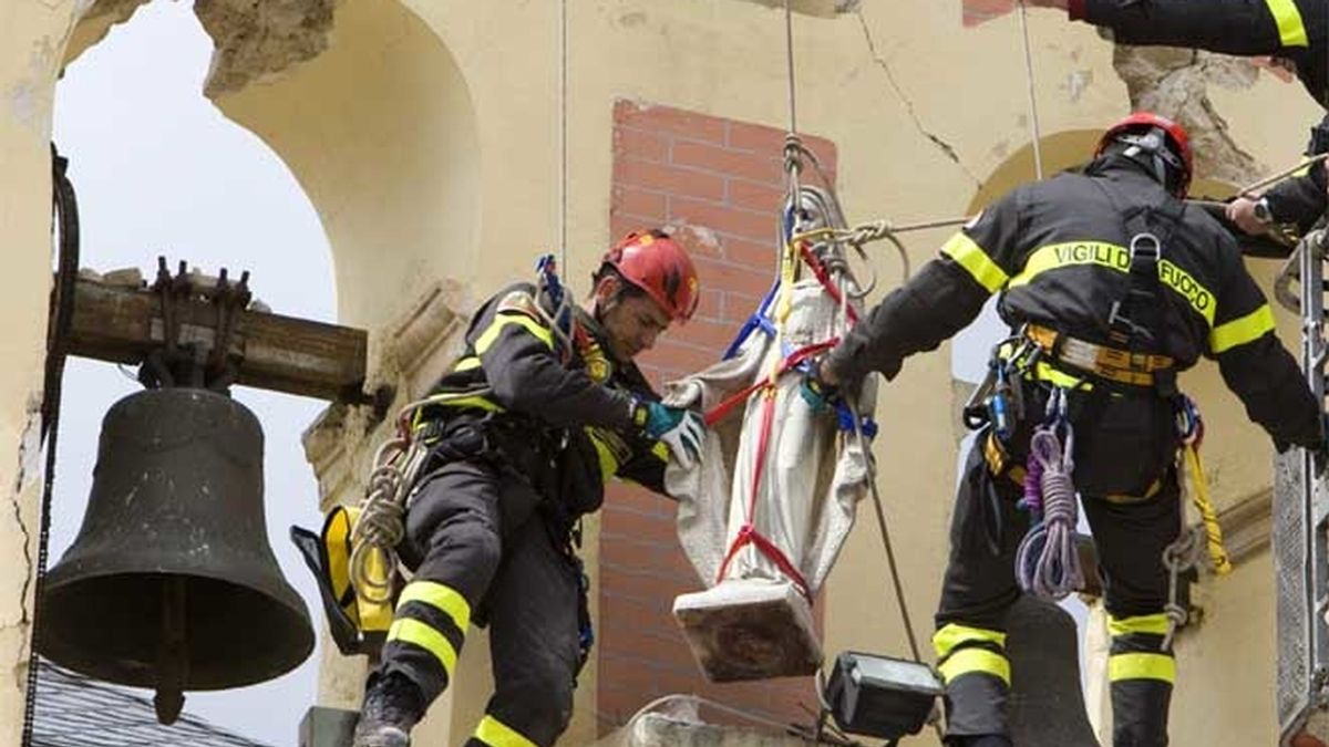 Los trabajos de reconstrucción empiezan en Italia