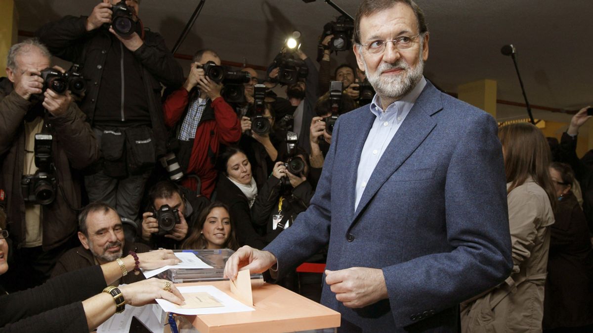 Mariano Rajoy acude a votar