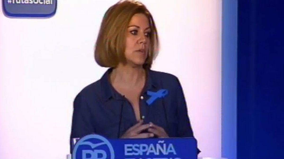 Cospedal dice que "en 24 horas" podría haber un Gobierno del PP con PSOE y C's