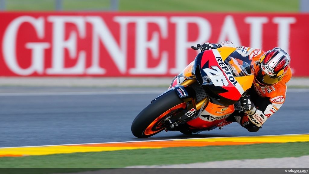 Pedrosa pulverizó el récord del circuito en la clasificación del GP de Valencia