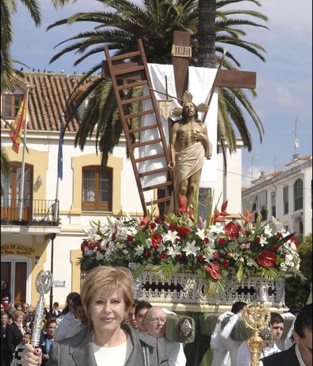 Famosos devotos en Semana Santa