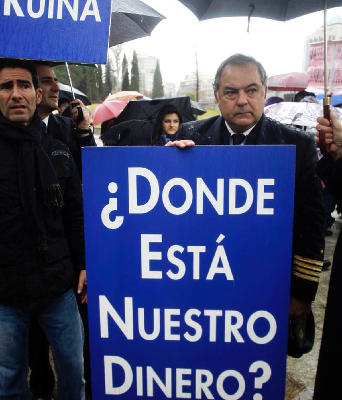 Manifestación contra Díaz Ferrán