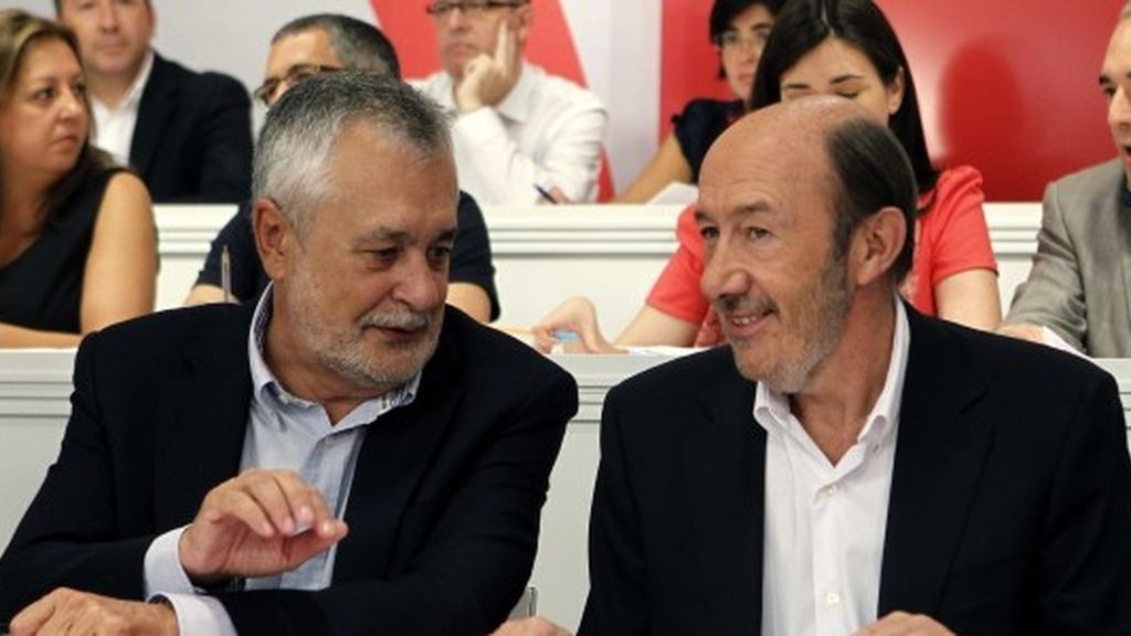 Imagen de archivo de José Antonio Griñán y Alfredo Pérez Rubalcaba