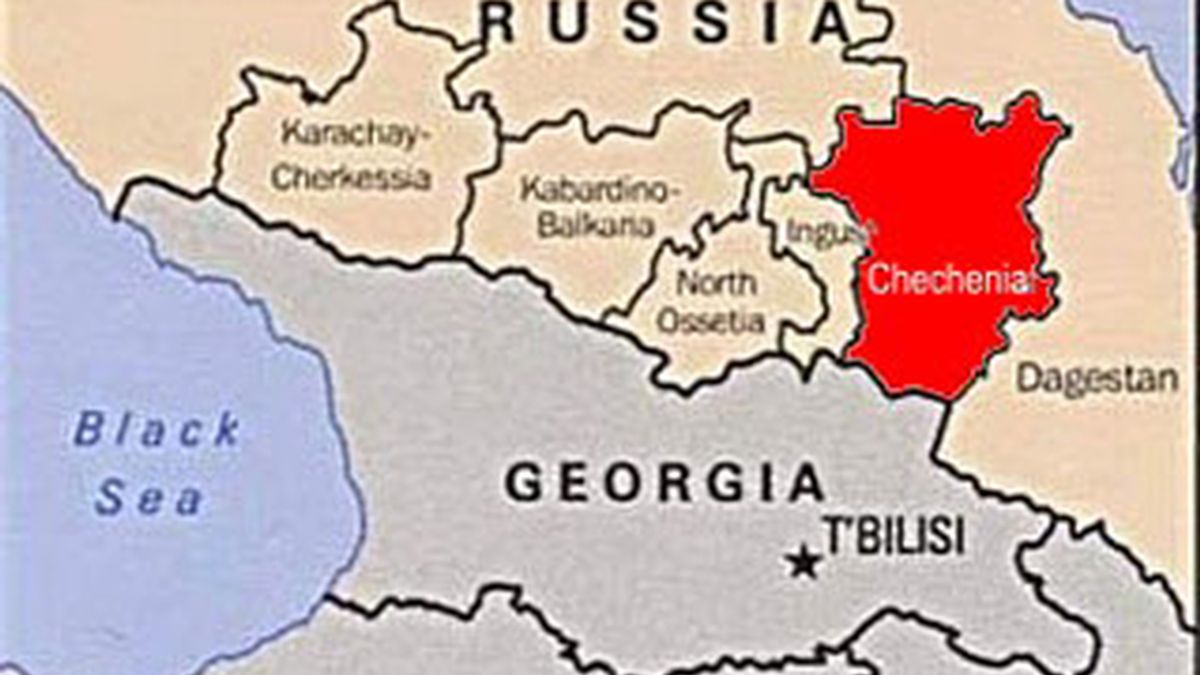 Mapa de Chechenia