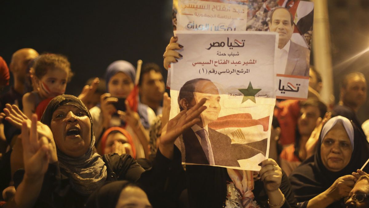 Los resultados no oficiales en Egipto dan a Al Sisi el 96,92% de los votos