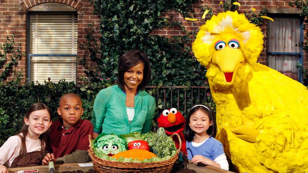 Michelle Obama, fan de Barrio Sésamo