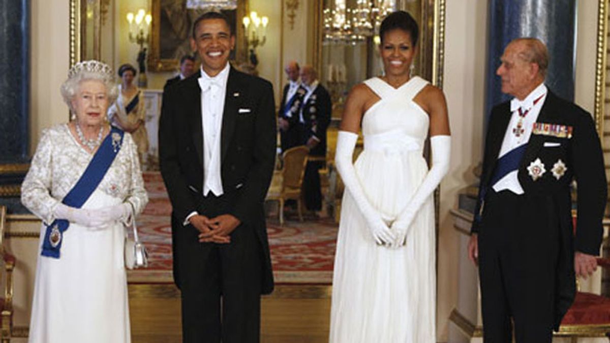 Cena de gala en el Palacio de Buckingham en honor de los Obama