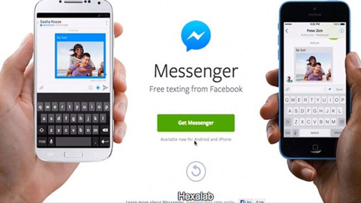 Facebook lanza una aplicación de mensajería para competir con WhatsApp y Viber