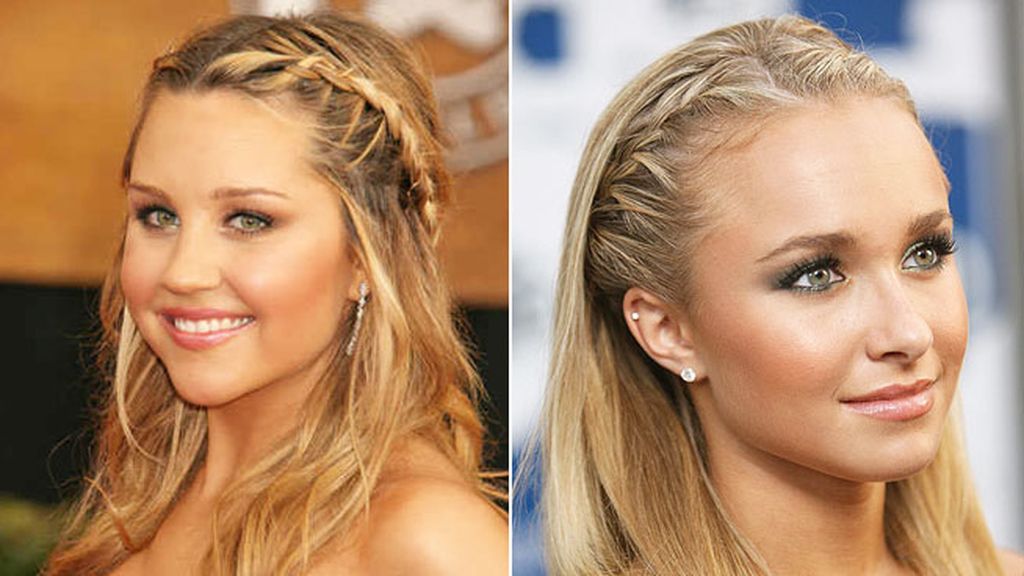 Amanda Bynes y Hayden Panettiere, trenza diadema