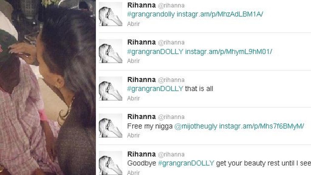 Despedida de Rihanna en Twitter