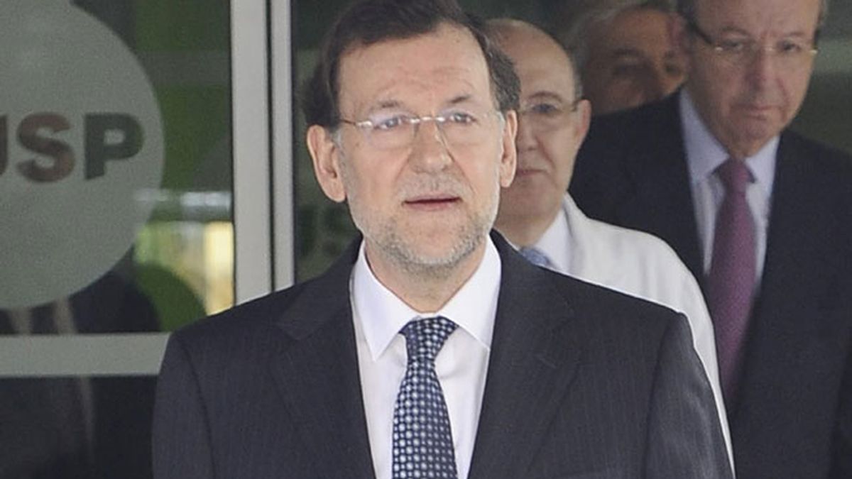 Mariano Rajoy visita al Rey Don Juan Carlos en el hospital