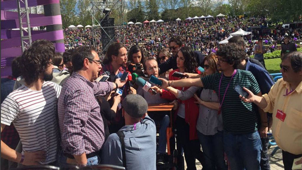 Pablos Iglesias en la Fiesta de la Primavera