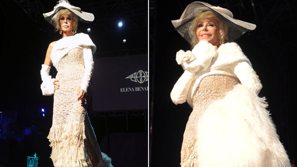 Bibiana fue la encargada de cerrar el desfile de la firma de su amiga