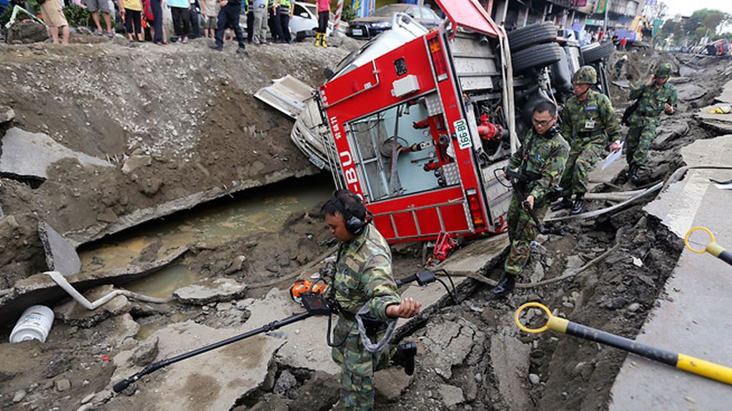 La ciudad de Kaohsiung ha quedado devastada