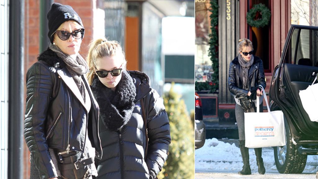 Melanie Griffith y su hija, Stella del Carmen, de paseo por la ciudad