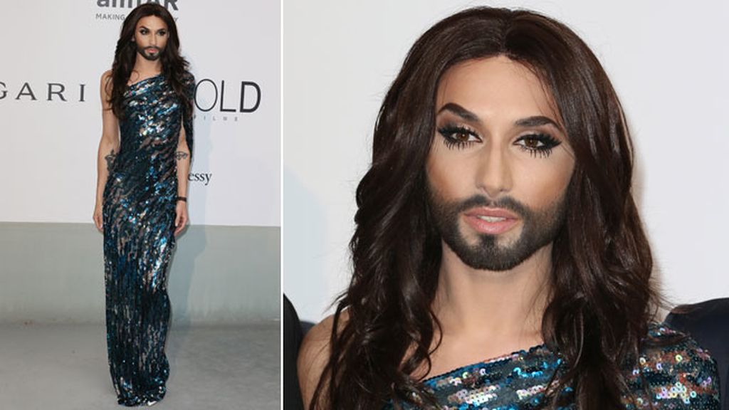 Conchita Wurts no se perdió el evento