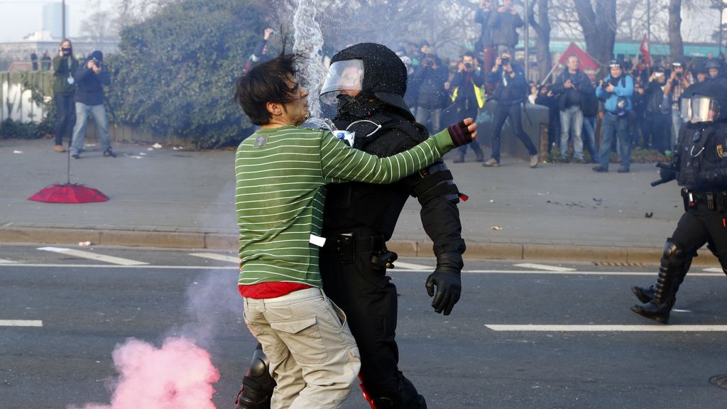 Incidentes en Fráncfort por la inauguración de la nueva sede del BCE