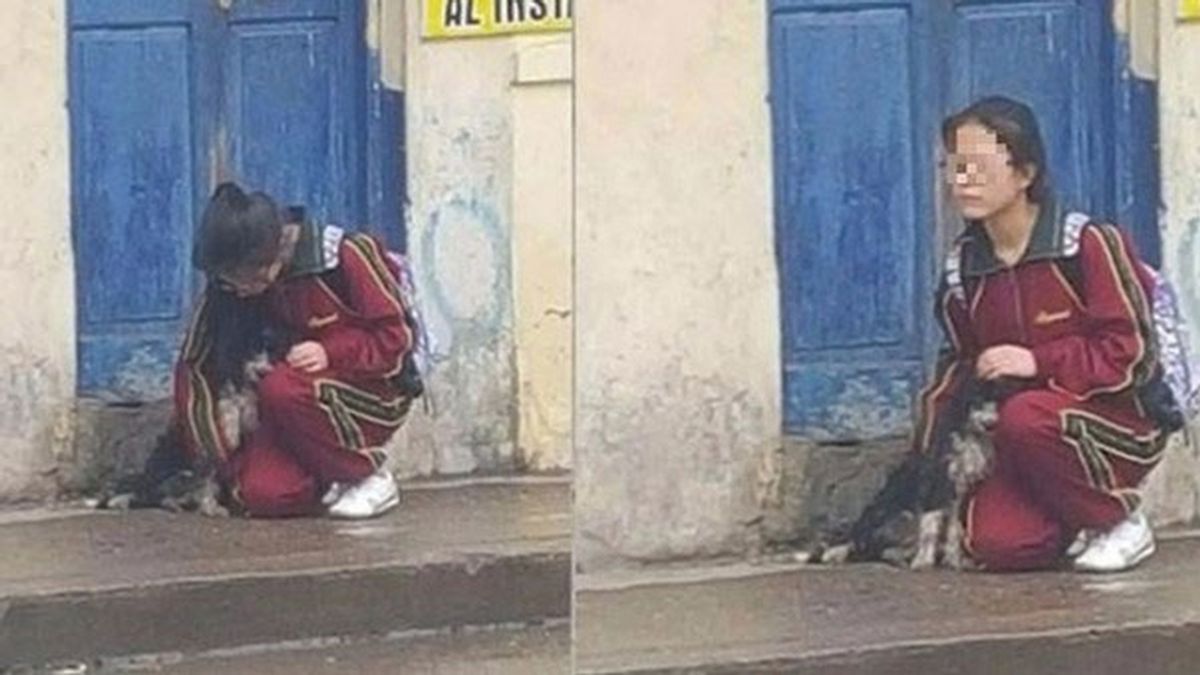 El gesto de una joven peruana con un perrito se vuelve viral