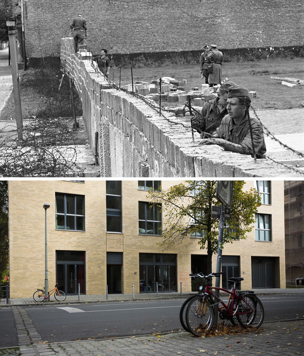 El antes y el después del muro