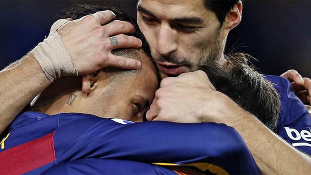La alegría de la MSN del Barça, desde dentro