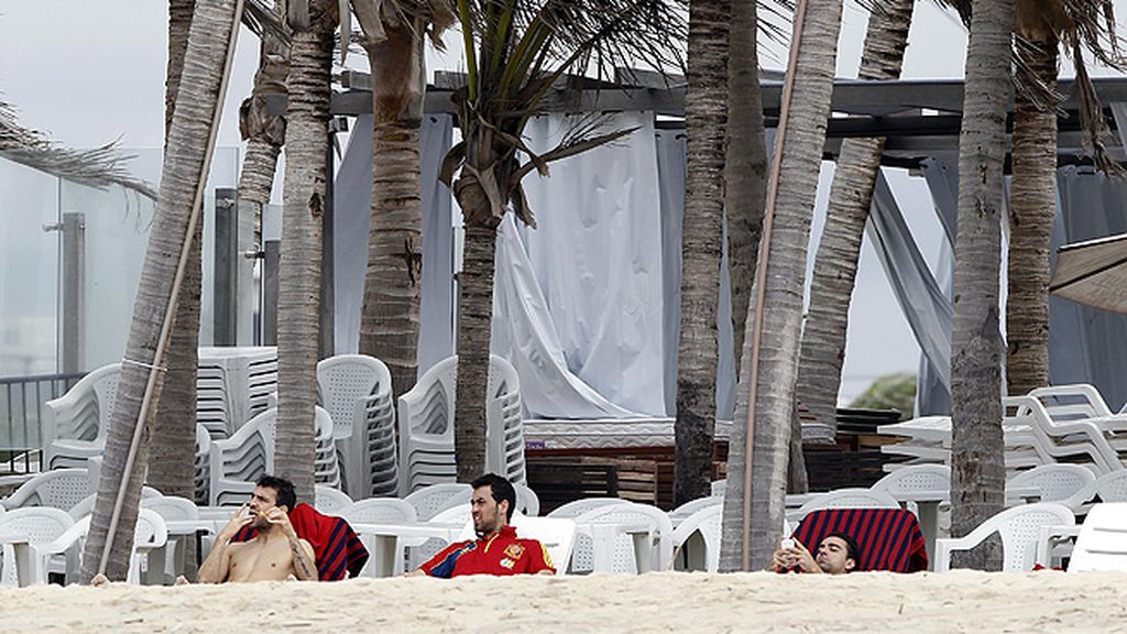 Los chicos han aprovechado su día de descanso para descansar