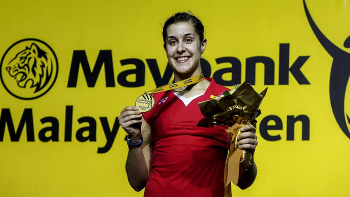 Carolina Marín consigue la medalla de oro en el Open de Malasia de badminton