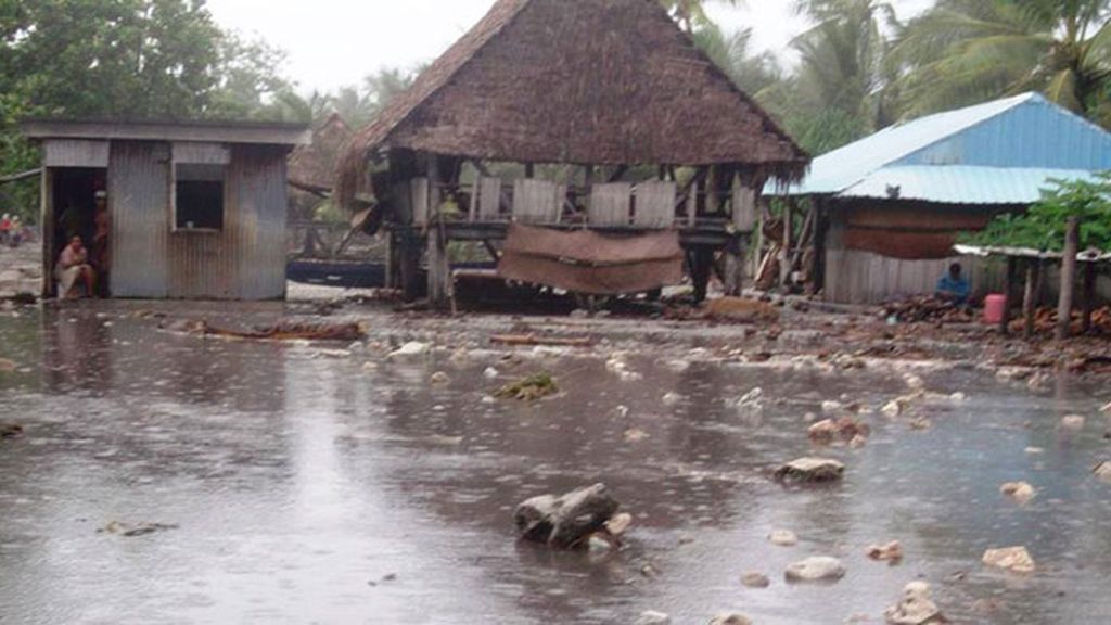 La capital Port Vila, devastada