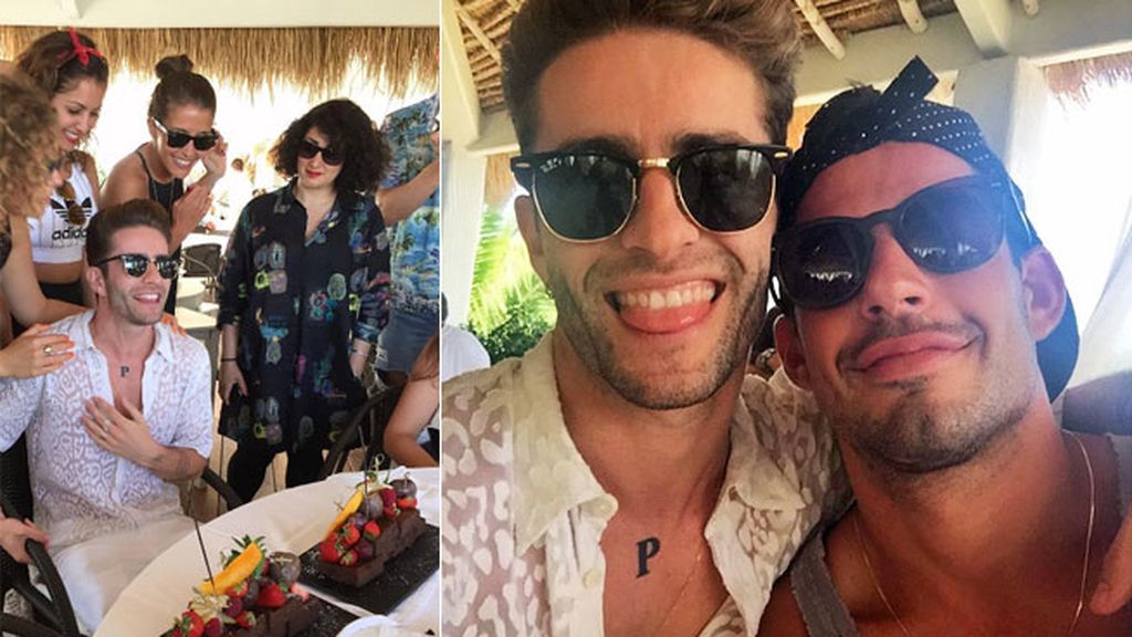 Piscina, chiringuito y amigos: el fiestón ibicenco de dos días por los 30 de Pelayo