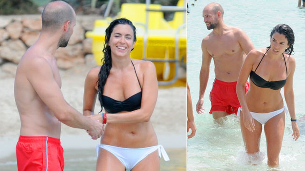 Gonzalo Miró y Ana Isabel Medinabeitia volvieron a la isla de vacaciones