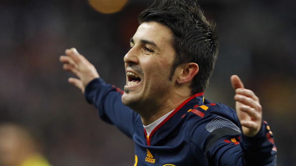 David Villa rompió el hielo con su tanto