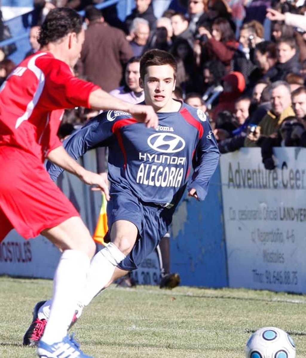 Bustamante y Maxi Iglesias, aficionados al fútbol solidario