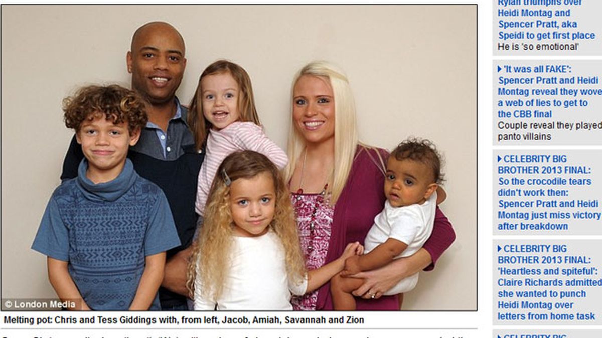 Familia interracial