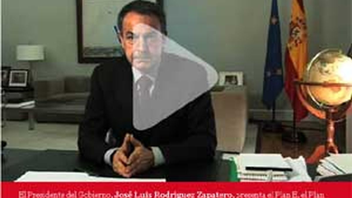 En un vídeo, Zapatero explica los ejes del Plan Español para el Estímulo de la Economía y el Empleo, llamado por el Gobierno 'Plan E'