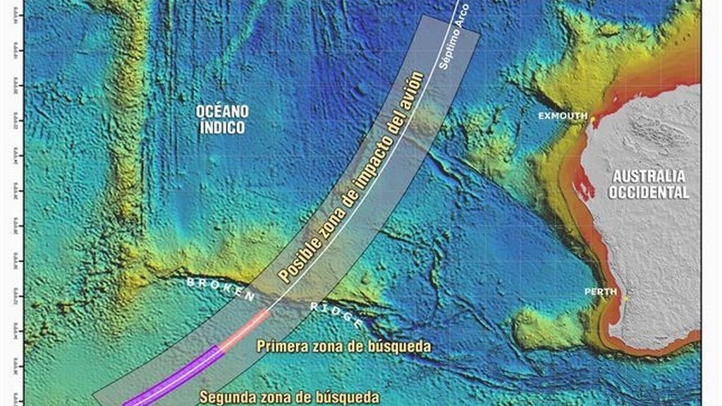 Mapa MH370