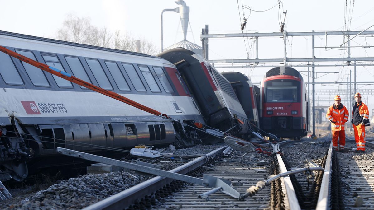 Choque de trenes en Suiza