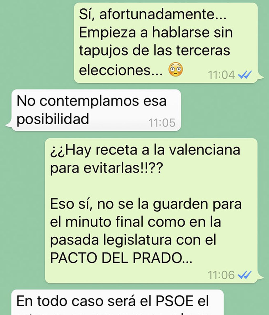 Joan Baldoví, a golpe de WhatsApp