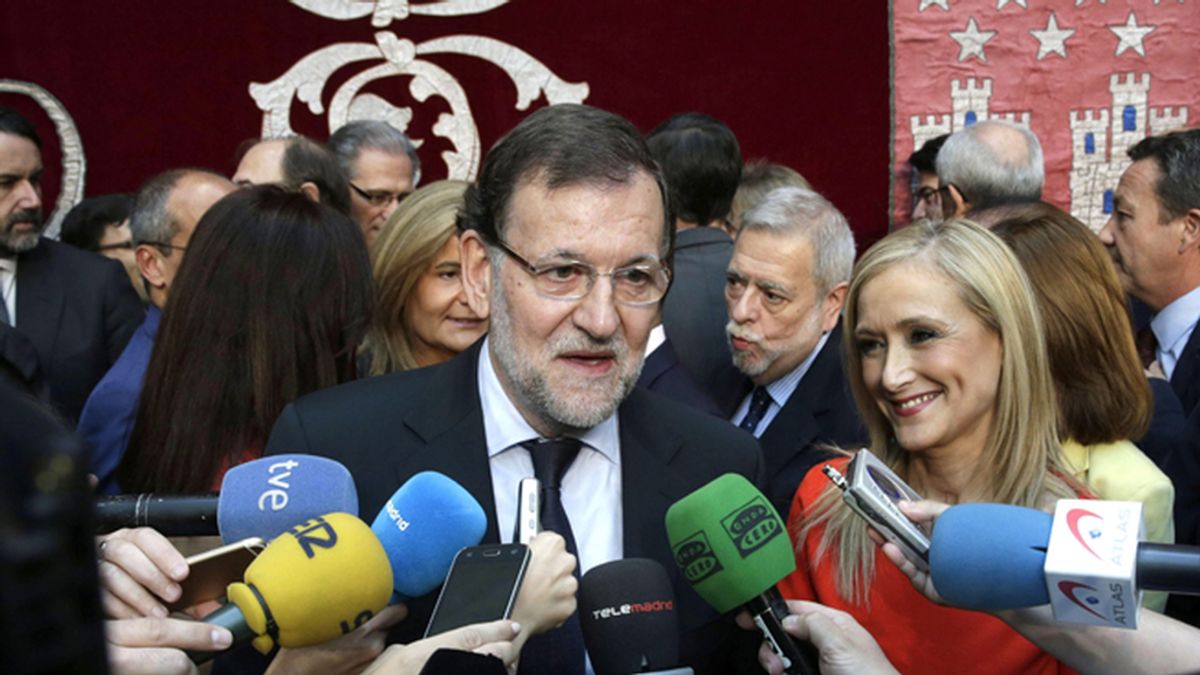 Mariano Rajoy en la toma de posesión de Cristina Cifuentes