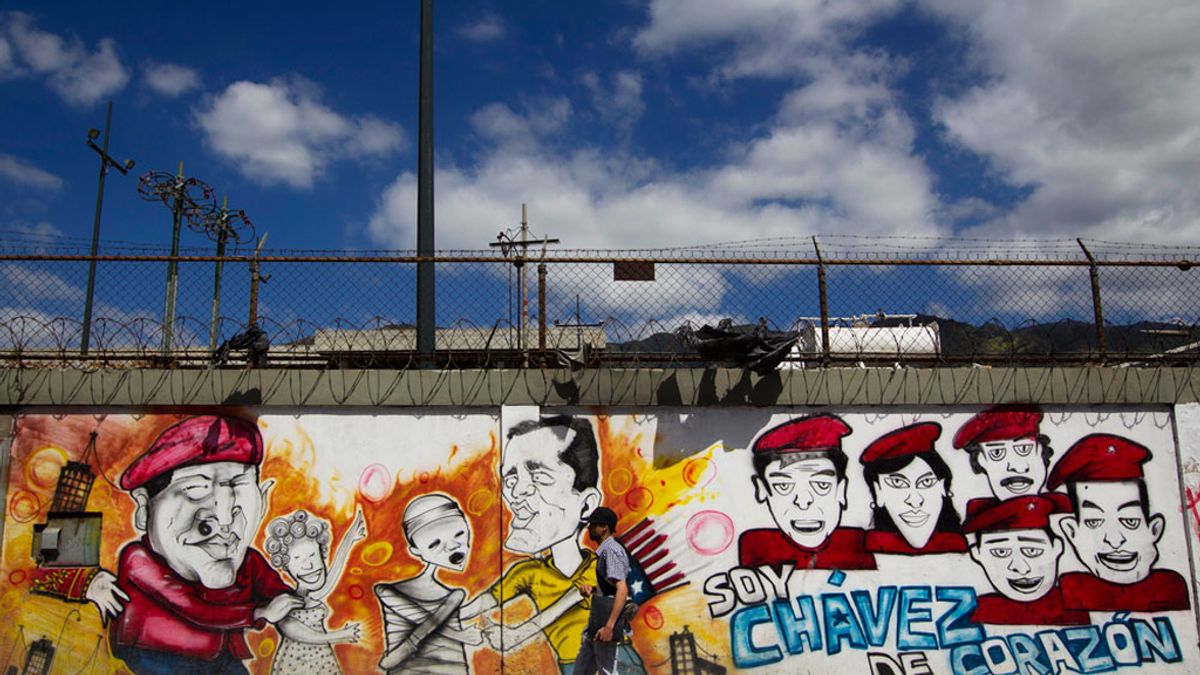 Pintadas de apoyo a Chávez