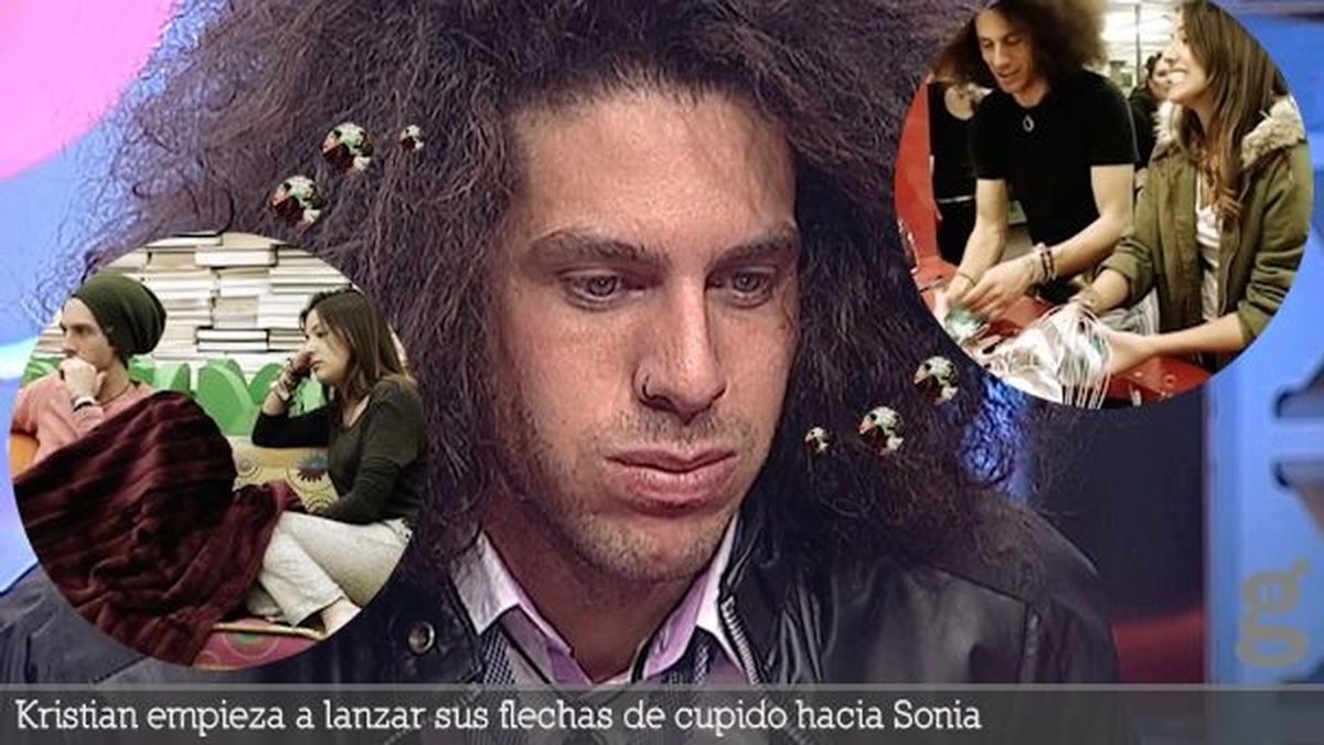 Kristian empieza a lanzar sus flechas de cupido hacia Sonia