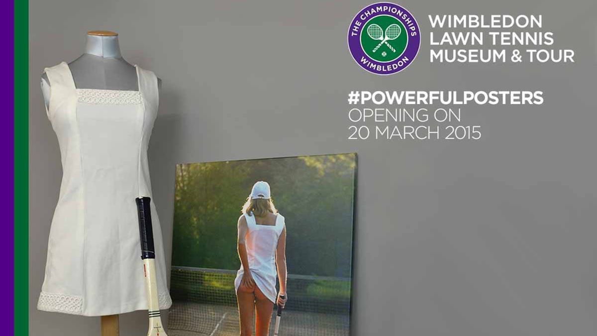 El polémico cartel utilizado para promocionar una exposición sobre Wimbledon El polémico cartel utilizado para promocionar una exposición sobre Wimbledon
